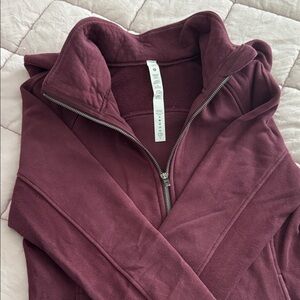 lululemon athletica Maroon Cowl Neck Sweater